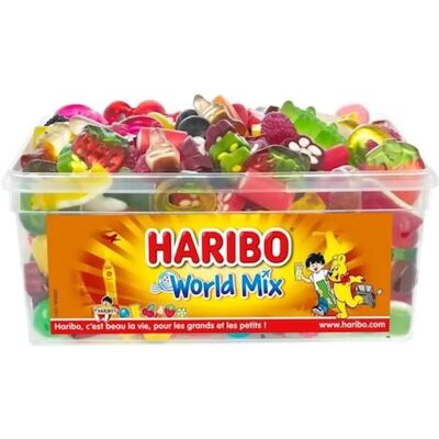 Haribo Mix du Monde - Assortiment de Bonbons Fruités - 900g - Publicité Haribo Mix du Monde - Assortiment de Bonbons Fruités - 900g - Publicité
