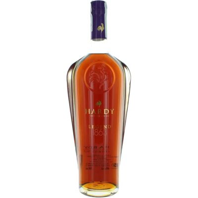 Hardy Cognac Legend 1863 - 15 Jahre alter dunkler Bernstein Hardy Cognac Legend 1863 - 15 Jahre alter dunkler Bernstein