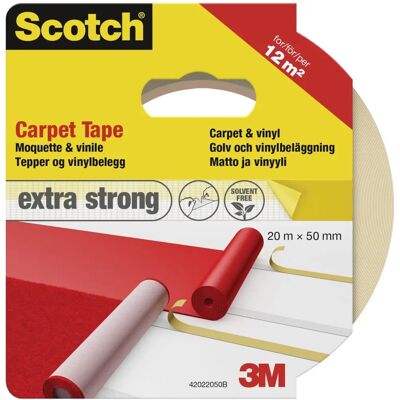 Nastro biadesivo Scotch 42022050B per moquette e pavimenti in vinile - Extra forte Nastro biadesivo Scotch 42022050B per moquette e pavimenti in vinile - Extra forte