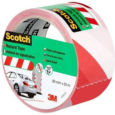 Ruban de Signalisation Scotch 4705 Blanc et Rouge - Ruban adhésif - Publicité Ruban de Signalisation Scotch 4705 Blanc et Rouge - Ruban adhésif - Publicité