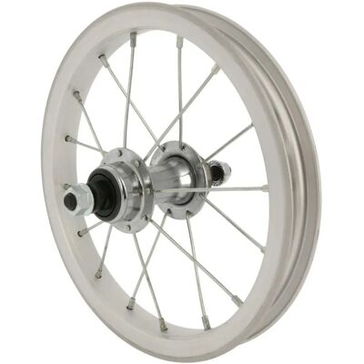 Roue arrière de vélo RODI 12 pouces - Aluminium, 16 rayons, écrous inclus - Publicité Roue arrière de vélo RODI 12 pouces - Aluminium, 16 rayons, écrous inclus - Publicité