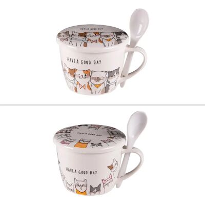 Table passion - Le Chat - 75 cl porcelaine blanche - Bol à soupe - Publicité Table passion - Le Chat - 75 cl porcelaine blanche - Bol à soupe - Publicité