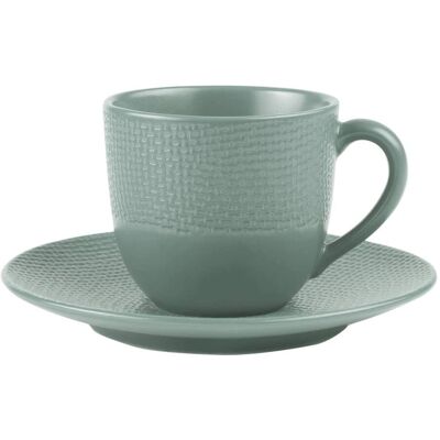 Ensemble de tasses et sous-tasses Vésuvio bleu 12 cl x6 - Table Passion - Publicité Ensemble de tasses et sous-tasses Vésuvio bleu 12 cl x6 - Table Passion - Publicité