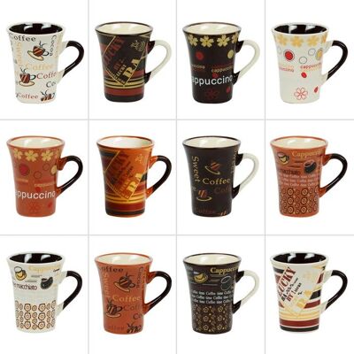 Tasse à café Collector 8cl Décors assortis - Lot de 6 - Publicité Tasse à café Collector 8cl Décors assortis - Lot de 6 - Publicité