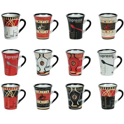 Table passion Lot de 6 Tasses en Porcelaine Multicolores - Tasse à Café - Publicité Table passion Lot de 6 Tasses en Porcelaine Multicolores - Tasse à Café - Publicité
