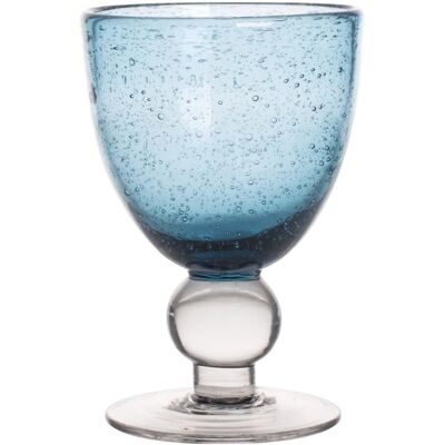 Verre à Vin Bleu 28cl Artisan Bullé - Publicité Verre à Vin Bleu 28cl Artisan Bullé - Publicité