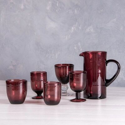 Verre Bullé Luberon Violet - 20Cl, Lot de 6 - Publicité Verre Bullé Luberon Violet - 20Cl, Lot de 6 - Publicité