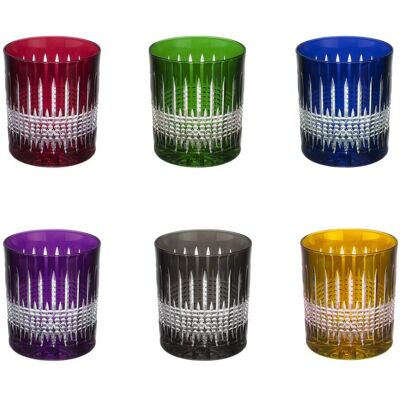 Table Passion - Gobelets 32cl Cristal taillé - Multicolore - 32 cl - Verrerie - Publicité Table Passion - Gobelets 32cl Cristal taillé - Multicolore - 32 cl - Verrerie - Publicité