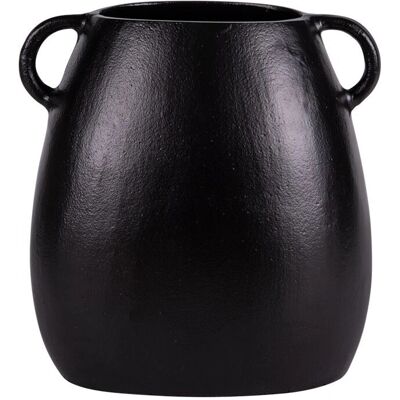 Vase en céramique noir de Table Passion - Style amphore classique - Publicité Vase en céramique noir de Table Passion - Style amphore classique - Publicité