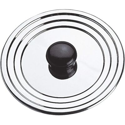 Couvercle universel en inox Sitram - Diamètre 22-24-26 cm - Poignée amovible Couvercle universel en inox Sitram - Diamètre 22-24-26 cm - Poignée amovible