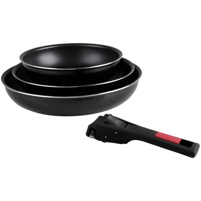 Set de 3 poêles en aluminium antiadhésif Sitram - Ø 20/24/28cm - Toutes sources de chaleur Set de 3 poêles en aluminium antiadhésif Sitram - Ø 20/24/28cm - Toutes sources de chaleur