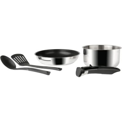 Ensemble de Cuisine Sitram 5 Pièces Gris - Publicité Ensemble de Cuisine Sitram 5 Pièces Gris - Publicité