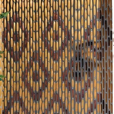 Rideau de perles en bois Morel - Motif en losanges - Type de porte - Publicité Rideau de perles en bois Morel - Motif en losanges - Type de porte - Publicité