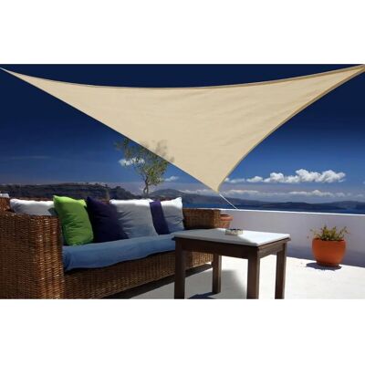 JARDIDECO - Austral - Beige - 5x5x5m - Voile d'ombrage - Publicité JARDIDECO - Austral - Beige - 5x5x5m - Voile d'ombrage - Publicité