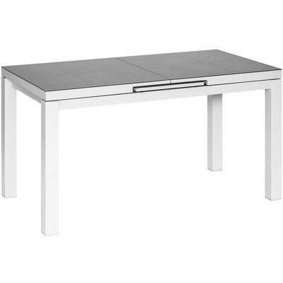 Table de jardin rectangulaire extensible Ibiza Perle - 6/8 places - Publicité Table de jardin rectangulaire extensible Ibiza Perle - 6/8 places - Publicité