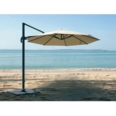 Parasol rond en aluminium et polyester Tobago 3m - UV Protection - Publicité Parasol rond en aluminium et polyester Tobago 3m - UV Protection - Publicité