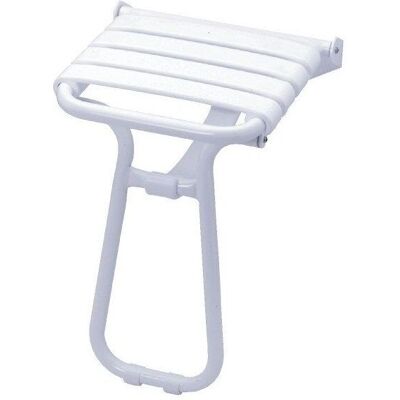 Siège de douche relevable GODONNIER Pmr Pellet en aluminium blanc - Siège de douche - Publicité Siège de douche relevable GODONNIER Pmr Pellet en aluminium blanc - Siège de douche - Publicité
