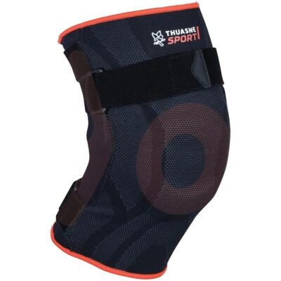 Thuasne GENOUILLÈRE LIGAMENTAIRE RENFORCÉE - Supporto ginocchio - nero/arancione - Ortesi Thuasne GENOUILLÈRE LIGAMENTAIRE RENFORCÉE - Supporto ginocchio - nero/arancione - Ortesi
