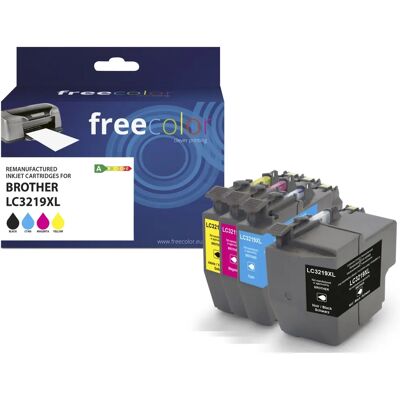 Freecolor K10535F7 Tintenpatronen - Hochkapazität 4er Pack für Brother Freecolor K10535F7 Tintenpatronen - Hochkapazität 4er Pack für Brother
