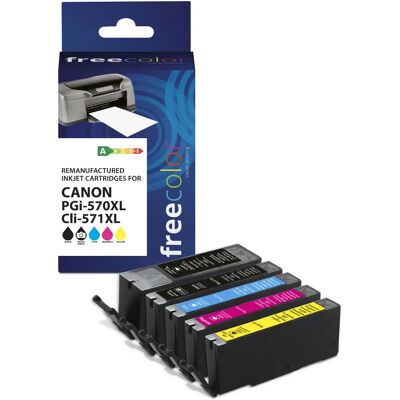 Cartouche d'encre haute capacité Freecolor K10519F7 - 5 pièces Cartouche d'encre haute capacité Freecolor K10519F7 - 5 pièces