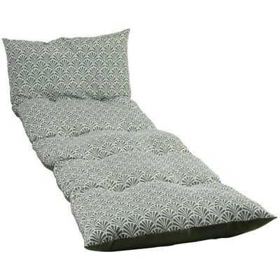 Chaise longue Jardin Prive Norvège Avocat Flocon - Tissu déperlant - Publicité Chaise longue Jardin Prive Norvège Avocat Flocon - Tissu déperlant - Publicité