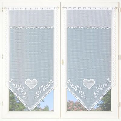 HOME MAISON White Pointed Edge Glass Panels - Decorative Glass Panels HOME MAISON White Pointed Edge Glass Panels - Decorative Glass Panels