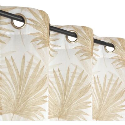 Tenda a rullo beige Mondial Tissus grandi palme 140x250cm - Voilage Tenda a rullo beige Mondial Tissus grandi palme 140x250cm - Voilage
