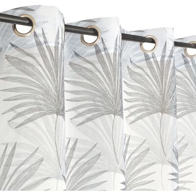 Mondial Tissus Voilage Varsovie Grandes Palmas 140x250cm - Voilage Mondial Tissus Voilage Varsovie Grandes Palmas 140x250cm - Voilage