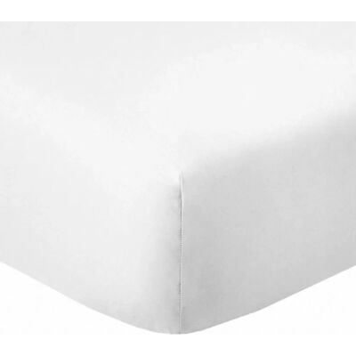Drap-housse Blanc BEST INTERIOR - 160x200 cm - Publicité Drap-housse Blanc BEST INTERIOR - 160x200 cm - Publicité