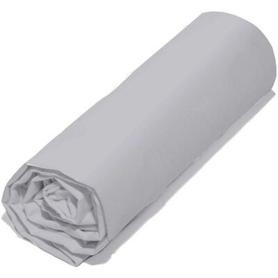 BEST INTERIOR Percale en coton - Housse ajustable - 180x200 cm - Gris - Publicité BEST INTERIOR Percale en coton - Housse ajustable - 180x200 cm - Gris - Publicité