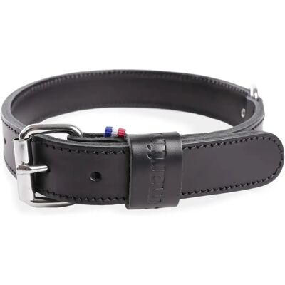 MARTIN SELLIER Modell 107 Leder-Hundehalsband - Noir 45x25mm MARTIN SELLIER Modell 107 Leder-Hundehalsband - Noir 45x25mm