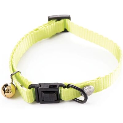 MARTIN SELLIER Katzenhalsband - Grün Limette - 20-30cm - Nylon - Verstellbar - Sicherheitsverschluss MARTIN SELLIER Katzenhalsband - Grün Limette - 20-30cm - Nylon - Verstellbar - Sicherheitsverschluss