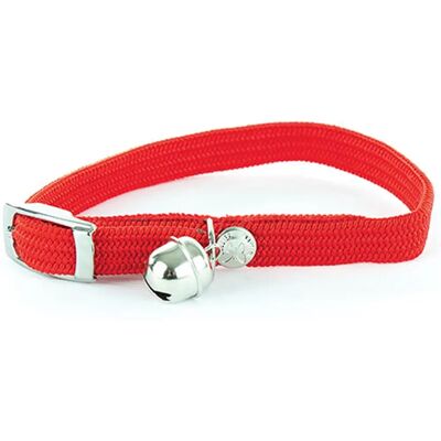 Martin Sellier Katzenhalsband - Verstellbar Rotes Nylon 30x1cm Martin Sellier Katzenhalsband - Verstellbar Rotes Nylon 30x1cm