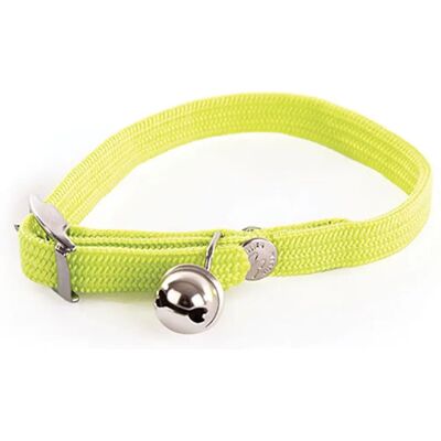 Martin Sellier Groene Elastische Nylon Kattenhalsband - Halsband Martin Sellier Groene Elastische Nylon Kattenhalsband - Halsband