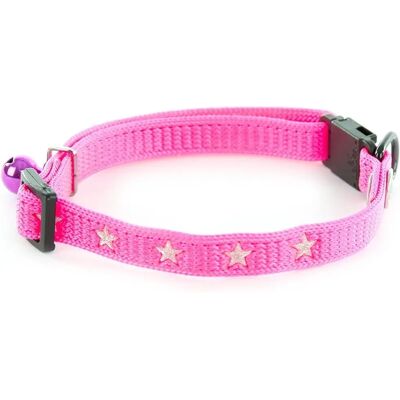 Martin Sellier Rosa Stern Halsband für Katzen und Kleine Hunde - Halsband Martin Sellier Rosa Stern Halsband für Katzen und Kleine Hunde - Halsband