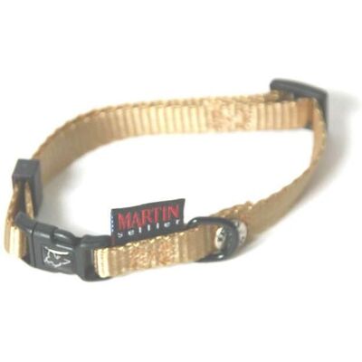 Martin Sellier Beige Verstelbaar Nylon Hondhalsband - Halsbanden Martin Sellier Beige Verstelbaar Nylon Hondhalsband - Halsbanden