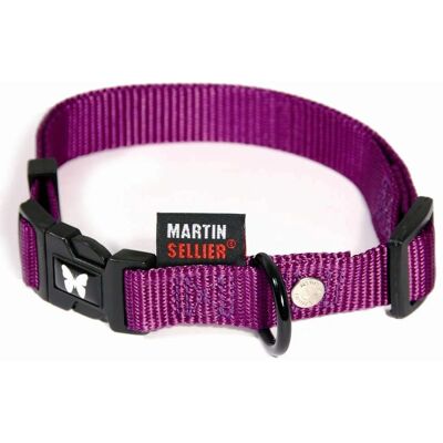 Martin Sellier Verstelbaar Nylon Hondenhalsband - Klein - Paars - 30-45cm Martin Sellier Verstelbaar Nylon Hondenhalsband - Klein - Paars - 30-45cm