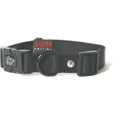 Collier en nylon réglable Martin Sellier - Noir - 45-65 cm - Taille L - Publicité Collier en nylon réglable Martin Sellier - Noir - 45-65 cm - Taille L - Publicité