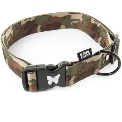 Collier pour Chien Martin Sellier - Camouflage - 45-65cm - Style Militaire - Publicité Collier pour Chien Martin Sellier - Camouflage - 45-65cm - Style Militaire - Publicité