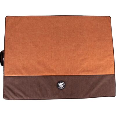 Martin Sellier Hundekissen - Orange und Braun - orthopädisch, 1m x 70cm Martin Sellier Hundekissen - Orange und Braun - orthopädisch, 1m x 70cm