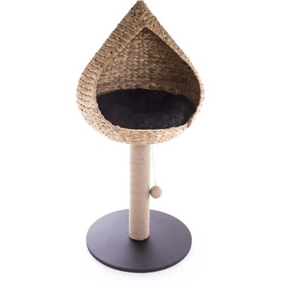 Arbre à Chat Martin Sellier en Jacinthe d'eau Naturelle avec Coussin Réversible - Arbre à Chat - Publicité Arbre à Chat Martin Sellier en Jacinthe d'eau Naturelle avec Coussin Réversible - Arbre à Chat - Publicité