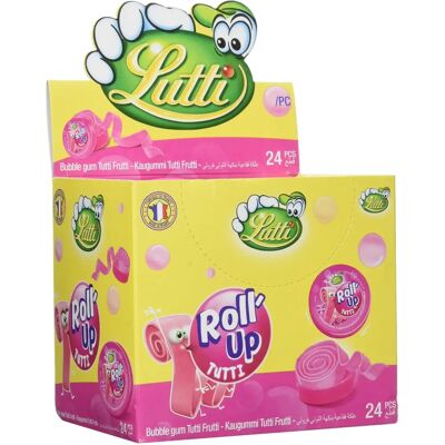 Lutti Modèle - Chewing-gum Tutti Frutti - Publicité Lutti Modèle - Chewing-gum Tutti Frutti - Publicité