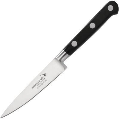 Deglon Modèle 6004010 Couteau de Cuisine - Acier Inoxydable de Haute Qualité - Manche Ergonomique - Polyvalent - 10 cm - Publicité Deglon Modèle 6004010 Couteau de Cuisine - Acier Inoxydable de Haute Qualité - Manche Ergonomique - Polyvalent - 10 cm - Publicité