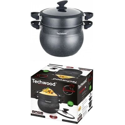 Techwood Couscoussier 8L en aluminium pressé - Couscoussier Techwood Couscoussier 8L en aluminium pressé - Couscoussier