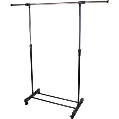 Mondex Garderobenständer mit Rädern Metall 95,5x41x85 cm - Coat Stand Mondex Garderobenständer mit Rädern Metall 95,5x41x85 cm - Coat Stand