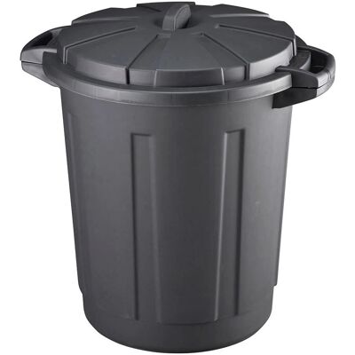 Bigbuy Home Mondex Mülleimer - 80 L Schwarz Polypropylen Bigbuy Home Mondex Mülleimer - 80 L Schwarz Polypropylen