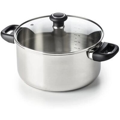 Casserole Polo en Acier Inoxydable - 24cm - 5L - Compatible induction Casserole Polo en Acier Inoxydable - 24cm - 5L - Compatible induction