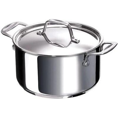 Set di Pentole in Acciaio Inox Beka - 28cm, 8,5L, Grigio Set di Pentole in Acciaio Inox Beka - 28cm, 8,5L, Grigio