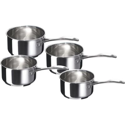 Ensemble de 4 Casseroles en Inox Beka 14-20cm - Publicité Ensemble de 4 Casseroles en Inox Beka 14-20cm - Publicité