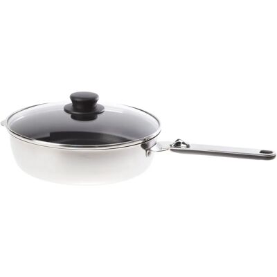 Beka 12565254 Stainless Steel Pan with Glass Lid - Cookware Pan Beka 12565254 Stainless Steel Pan with Glass Lid - Cookware Pan